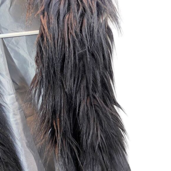 Valerie Stevens Ombré Faux Fur Open Front Vest Size Large - Picture 4 of 12